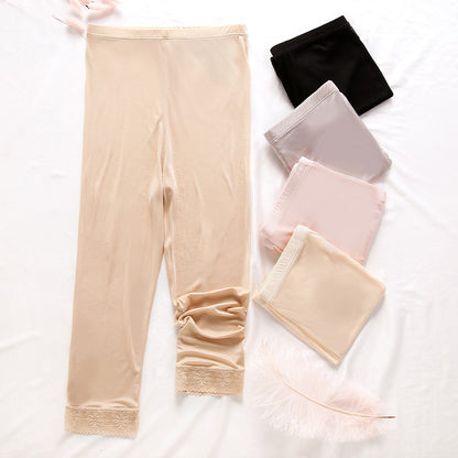 Summer silk seven-inch leggings