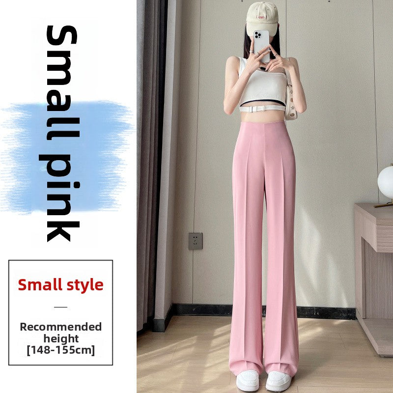 Summer silk suit wide-leg pants