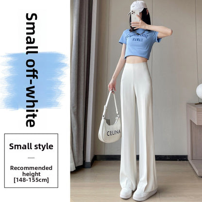 Summer silk suit wide-leg pants