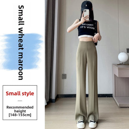 Summer silk suit wide-leg pants