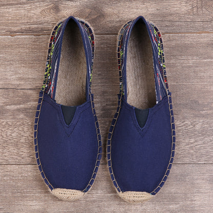 Summer Slip-On Fisherman's Shoes, Lazy Canvas Hemp Rope Shoes