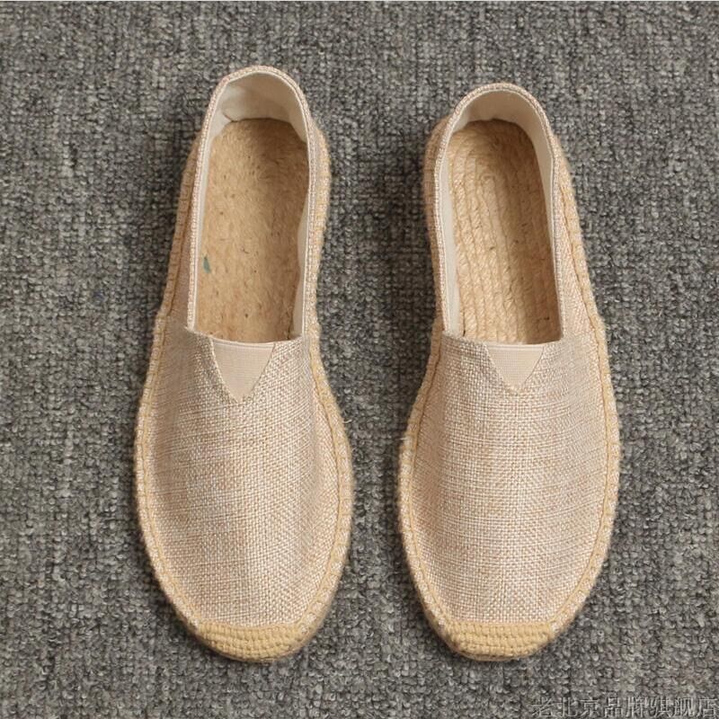 Summer Slip-On Fisherman's Shoes, Lazy Canvas Hemp Rope Shoes