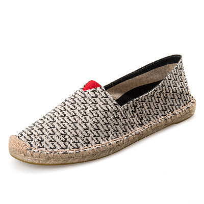 Summer Slip-On Fisherman's Shoes, Lazy Canvas Hemp Rope Shoes