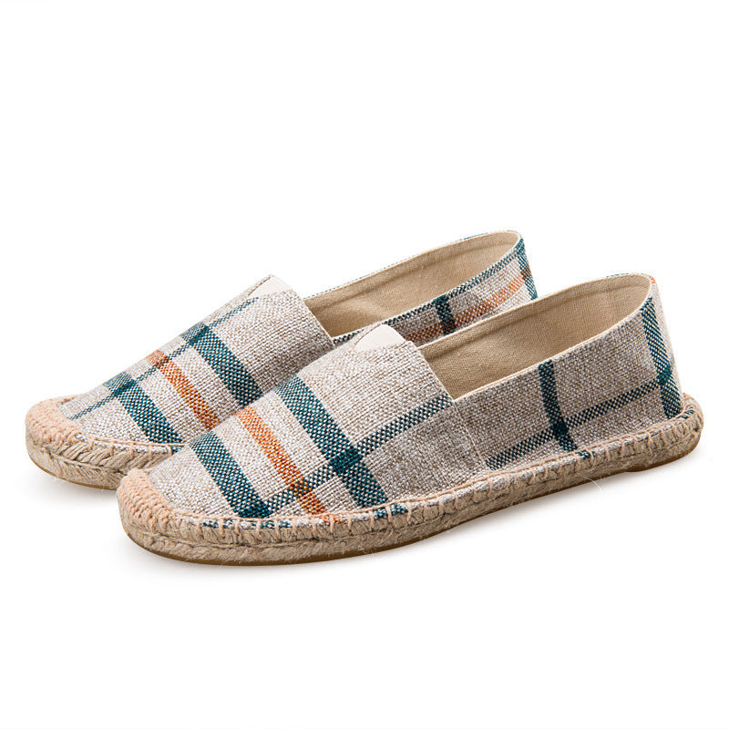 Summer Slip-On Fisherman's Shoes, Lazy Canvas Hemp Rope Shoes