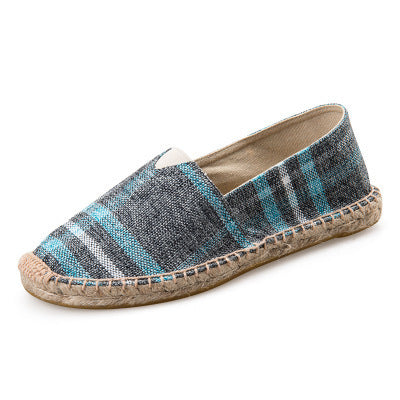 Summer Slip-On Fisherman's Shoes, Lazy Canvas Hemp Rope Shoes