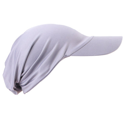 Summer Sun Hat Brim Turban Hat Baseball Cap Outdoor Peaked Cap Hair Care Cap