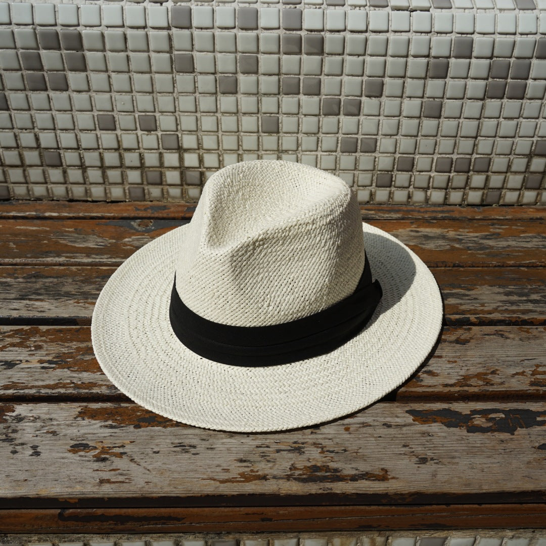 Summer Sun Protection and Sunshade Holiday Panama Wide Brim Straw Hat