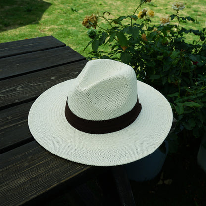 Summer Sun Protection and Sunshade Holiday Panama Wide Brim Straw Hat