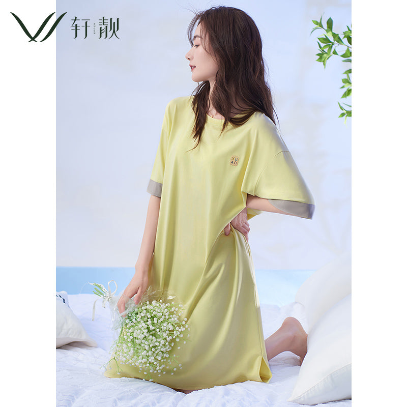 Summer thin short-sleeved modal cotton sexy pajamas