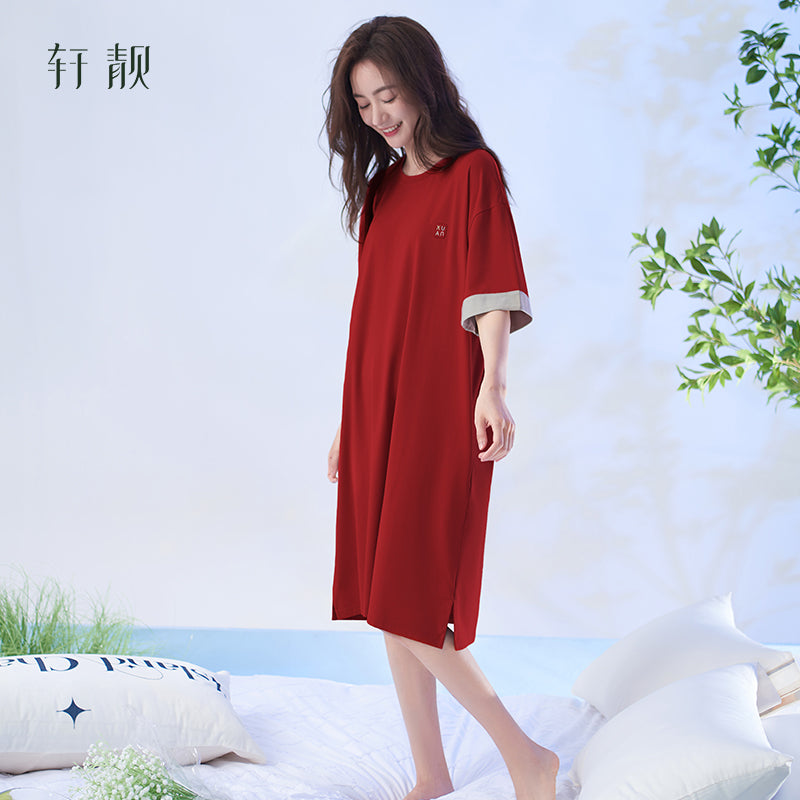 Summer thin short-sleeved modal cotton sexy pajamas