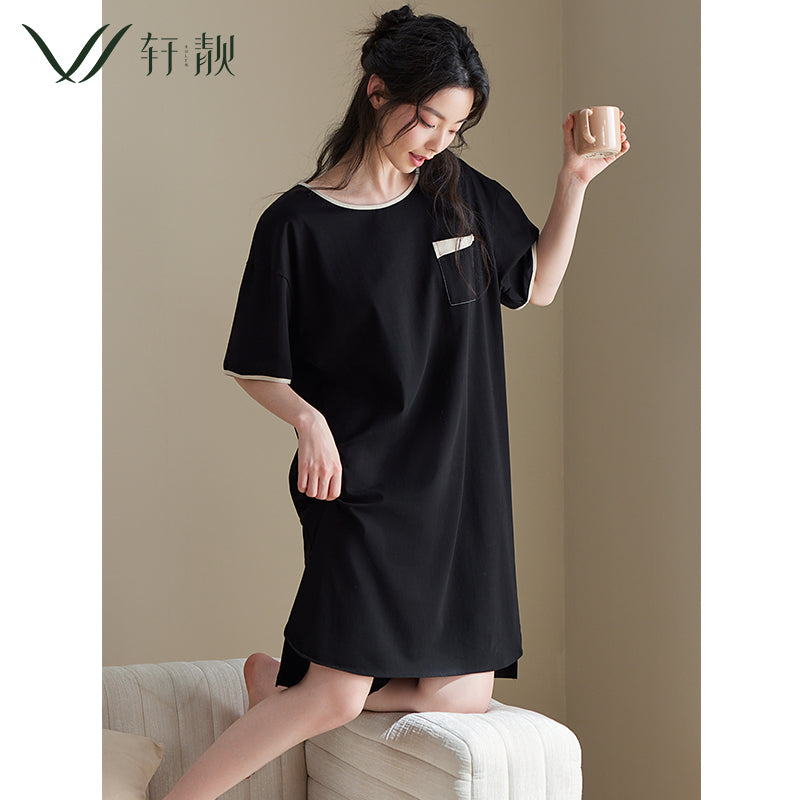 Summer thin short-sleeved modal cotton sexy pajamas