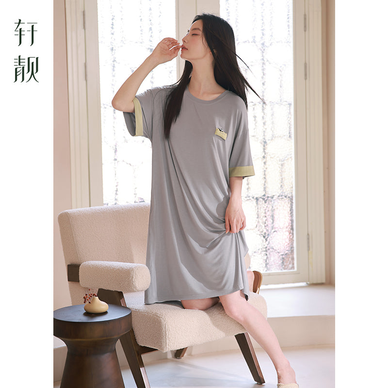 Summer thin short-sleeved modal cotton sexy pajamas