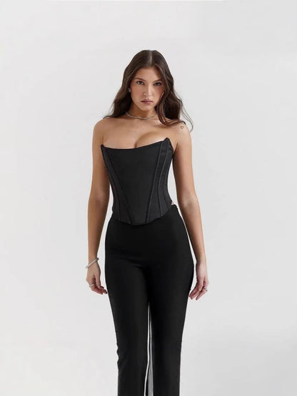 Summer women's backless blouses
