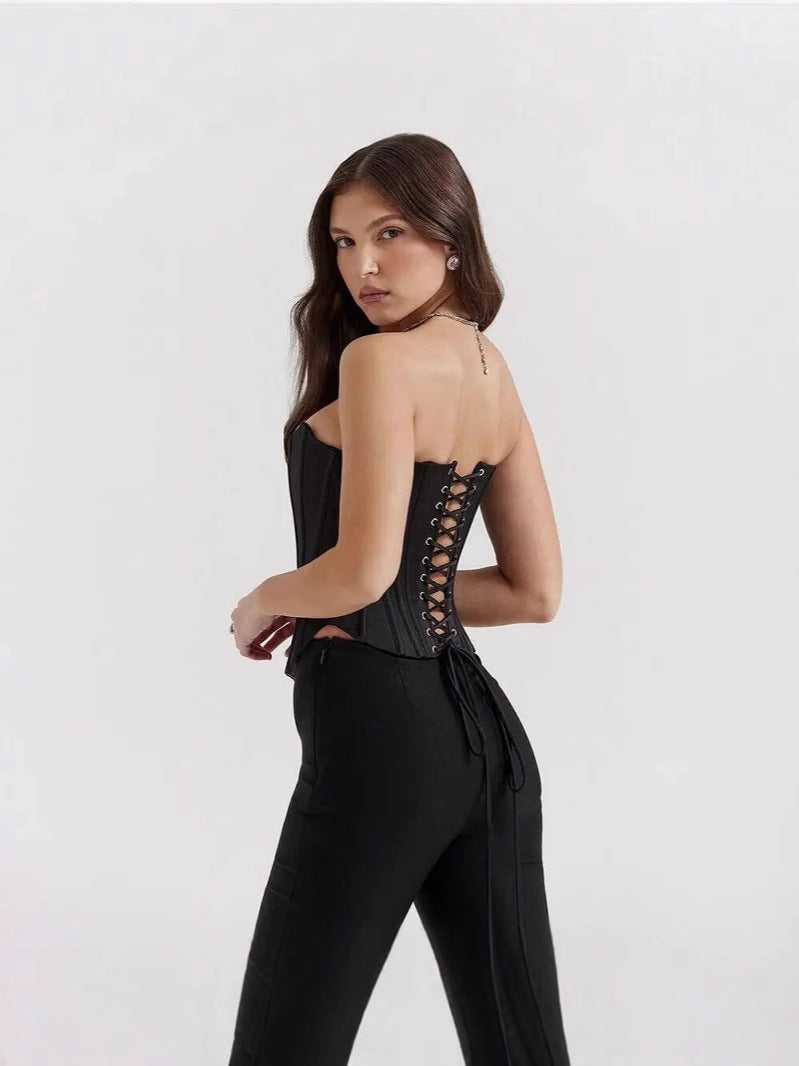 Summer women's backless blouses