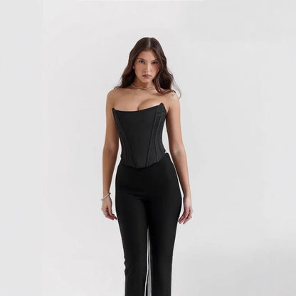 Summer women's backless blouses