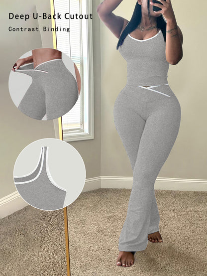 Summer Womens Tank Top and Pants
