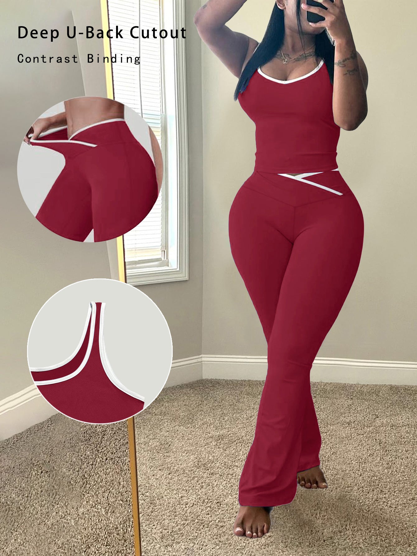 Summer Womens Tank Top and Pants
