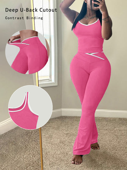 Summer Womens Tank Top and Pants