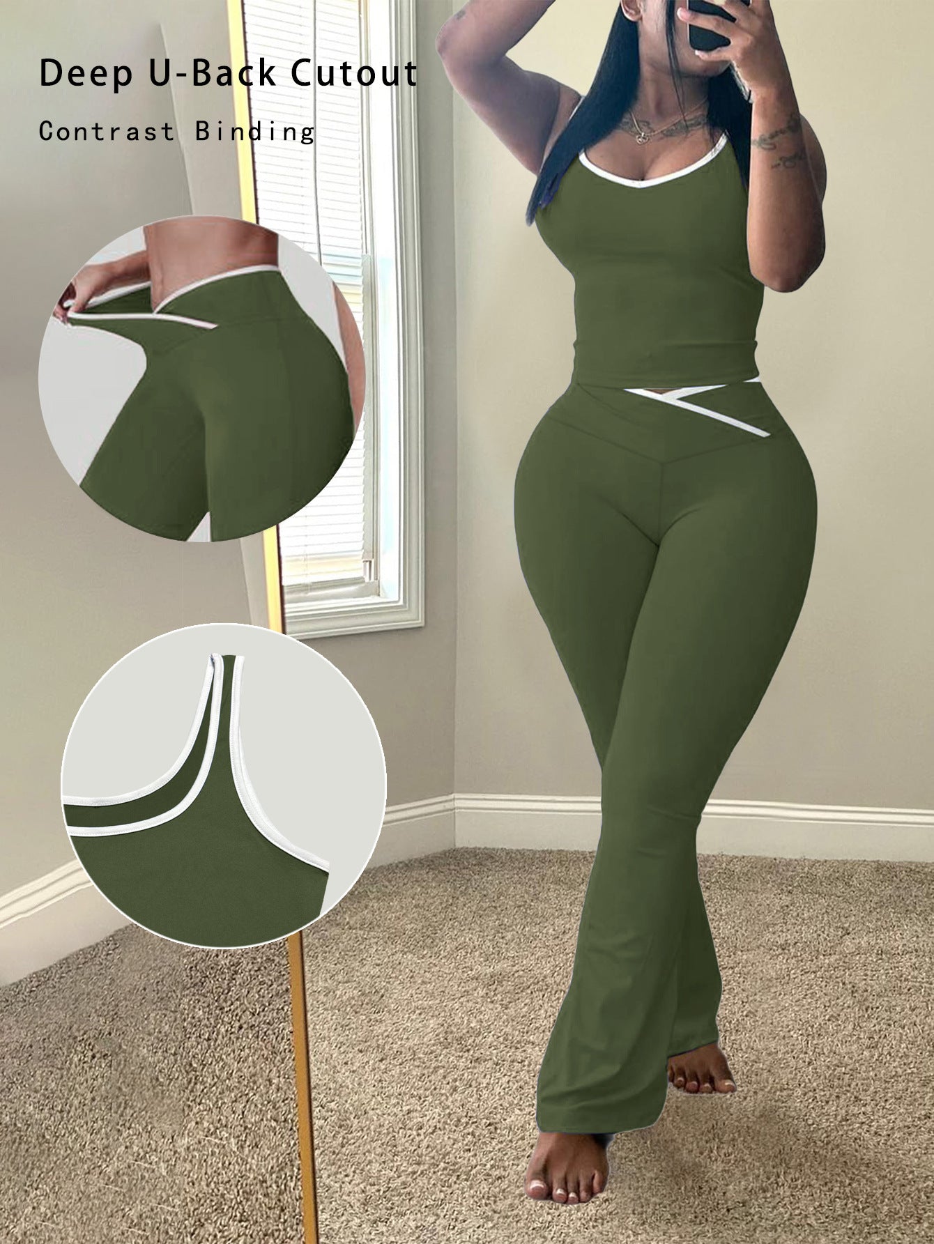 Summer Womens Tank Top and Pants