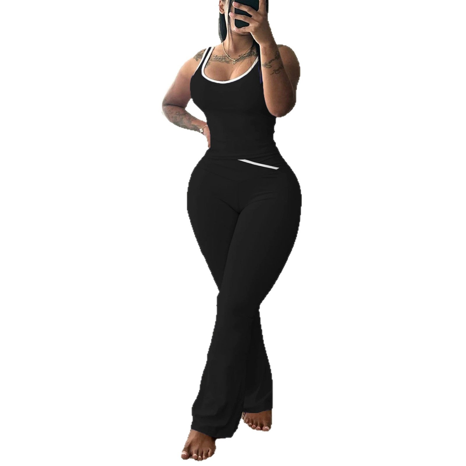 Summer Womens Tank Top and Pants
