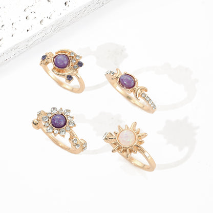 Sun and Moon Ring for Women