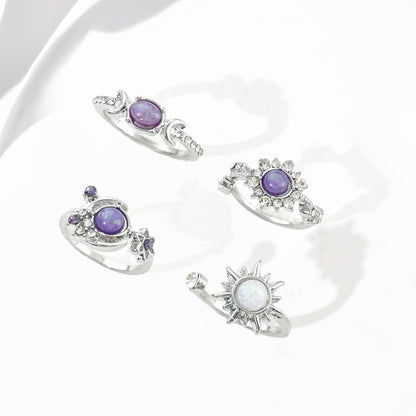 Sun and Moon Ring for Women