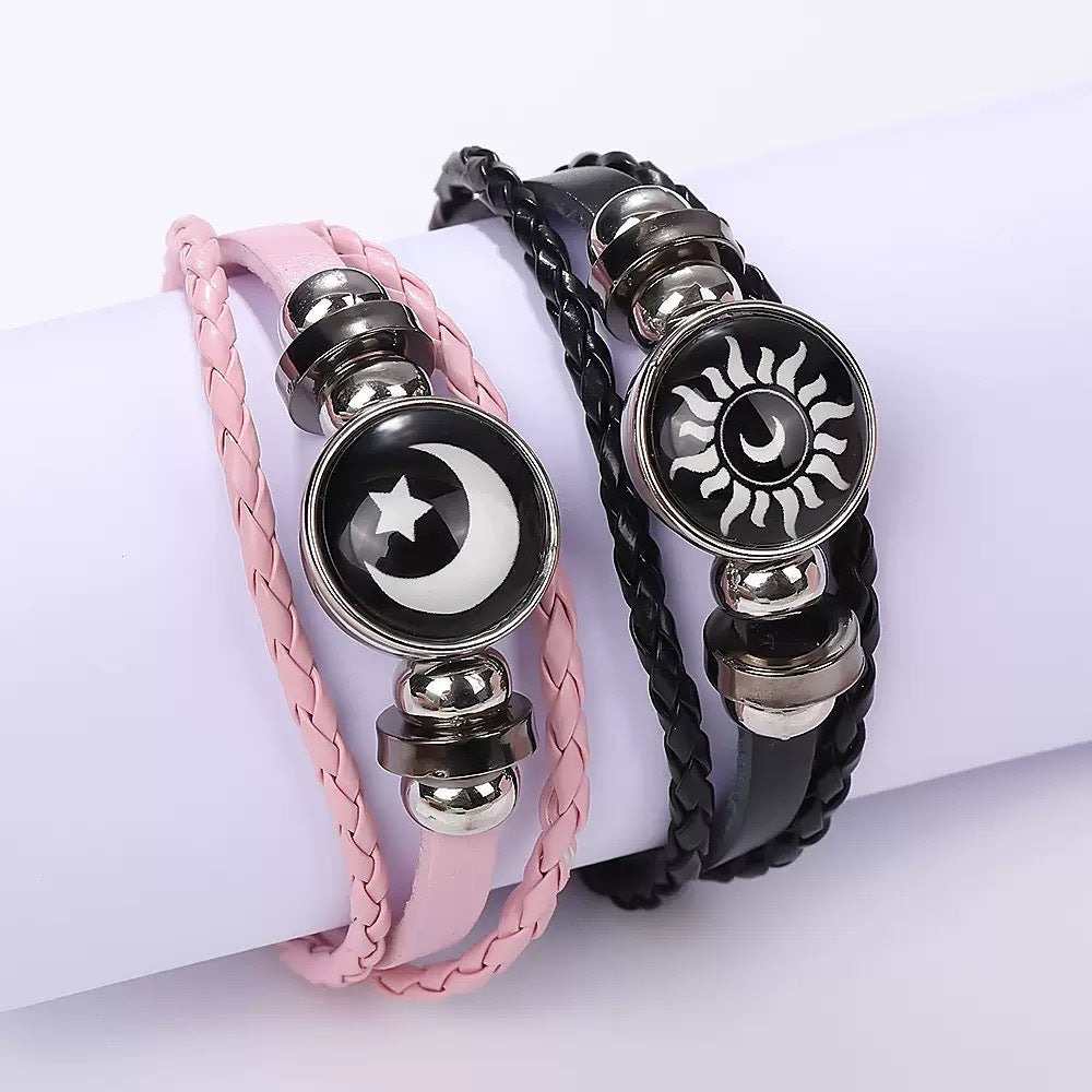 Sun Moon Luminous Couple Bracelet