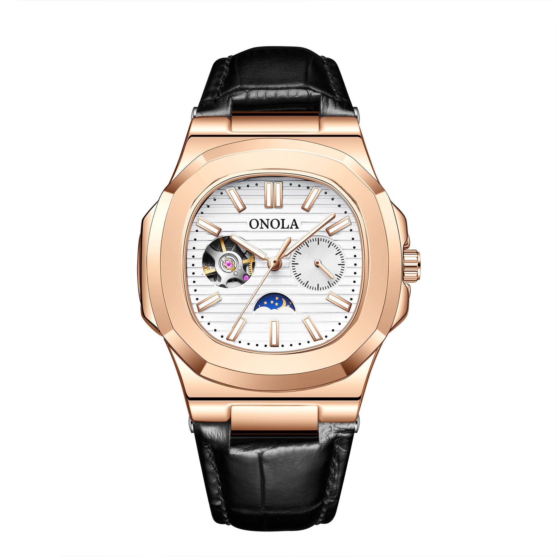 Sun Moon Star Mechanical Watch Men