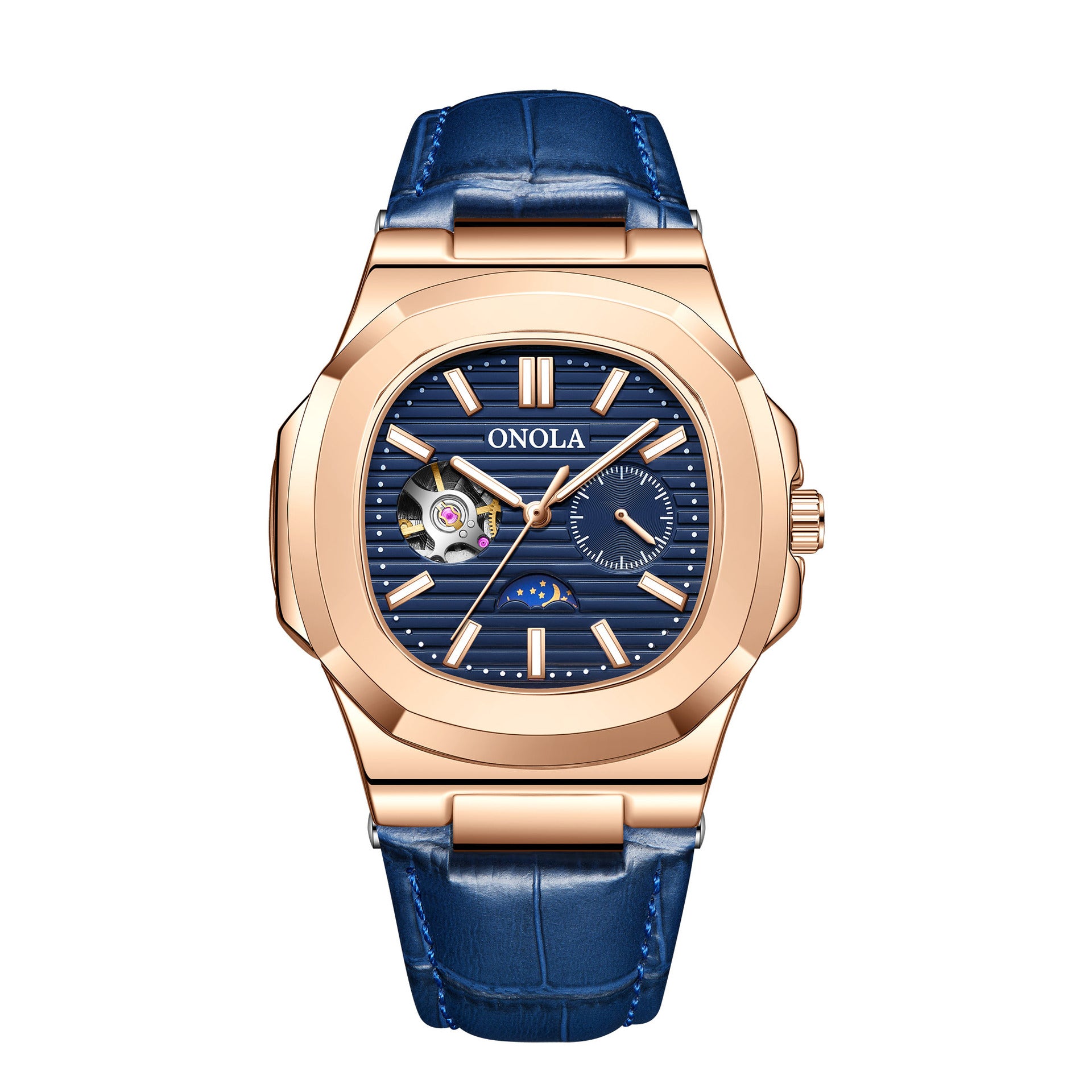 Sun Moon Star Mechanical Watch Men