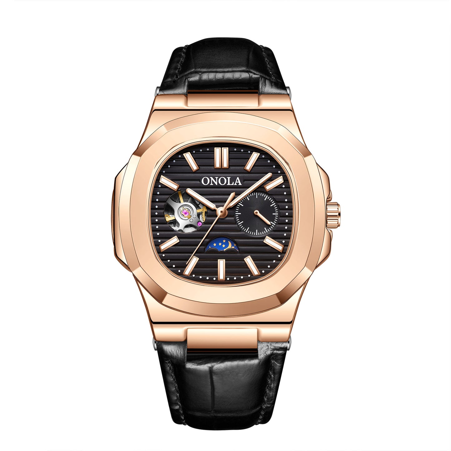 Sun Moon Star Mechanical Watch Men