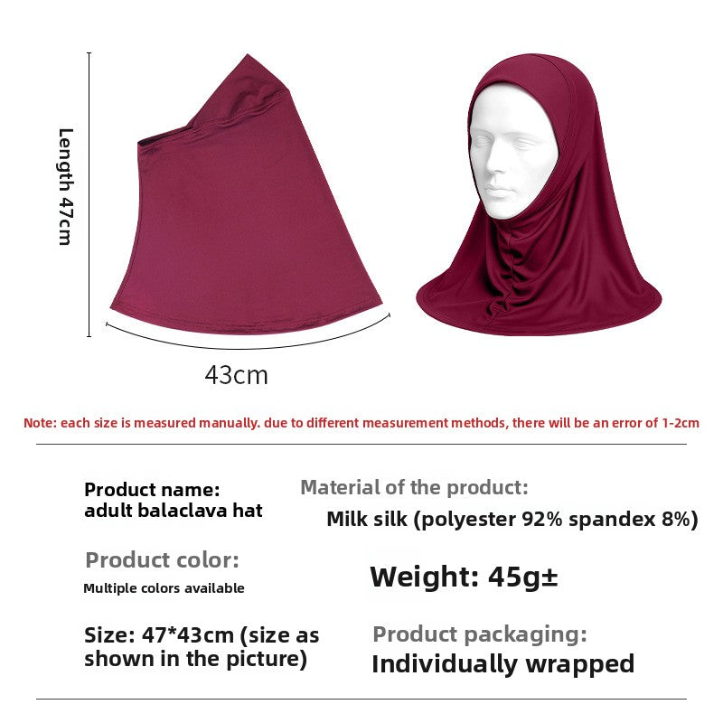Sun protection headscarf hat
