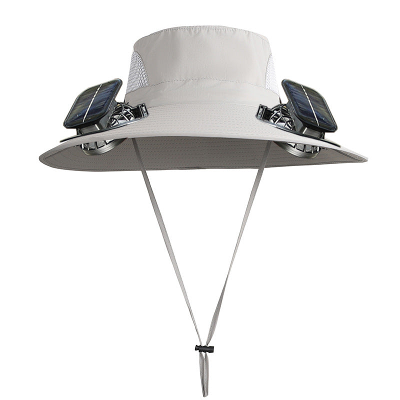 Sun Protection Visor Solar Fan