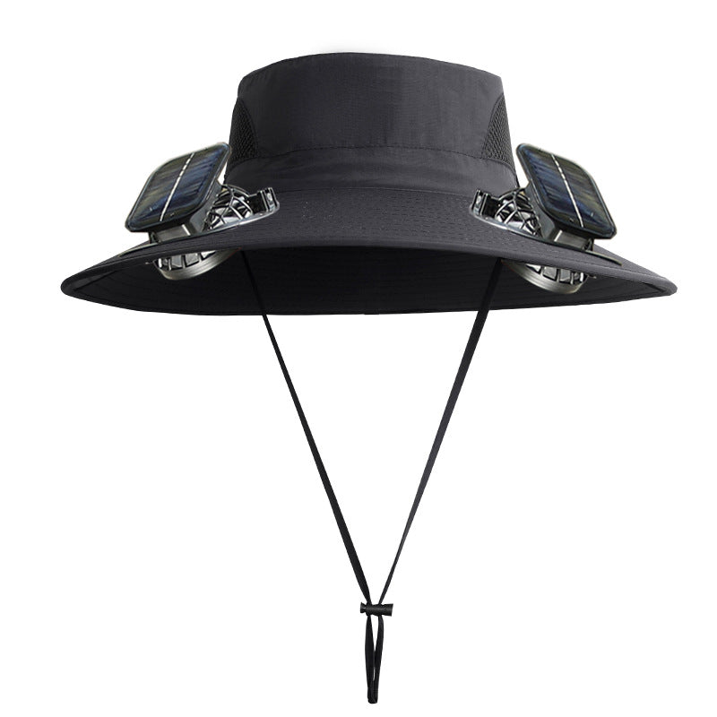 Sun Protection Visor Solar Fan