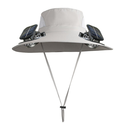 Sun Protection Visor Solar Fan