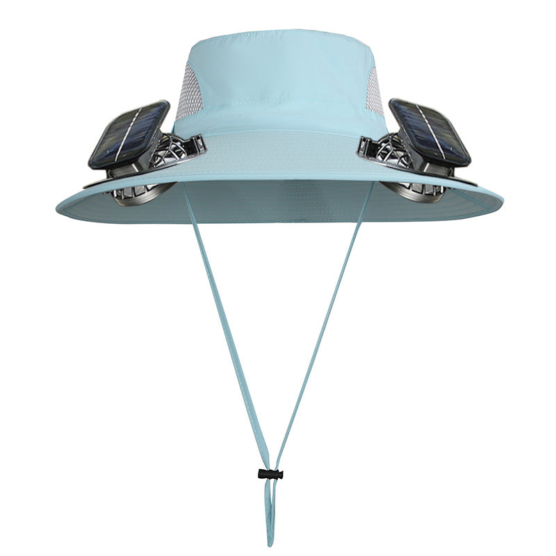Sun Protection Visor Solar Fan