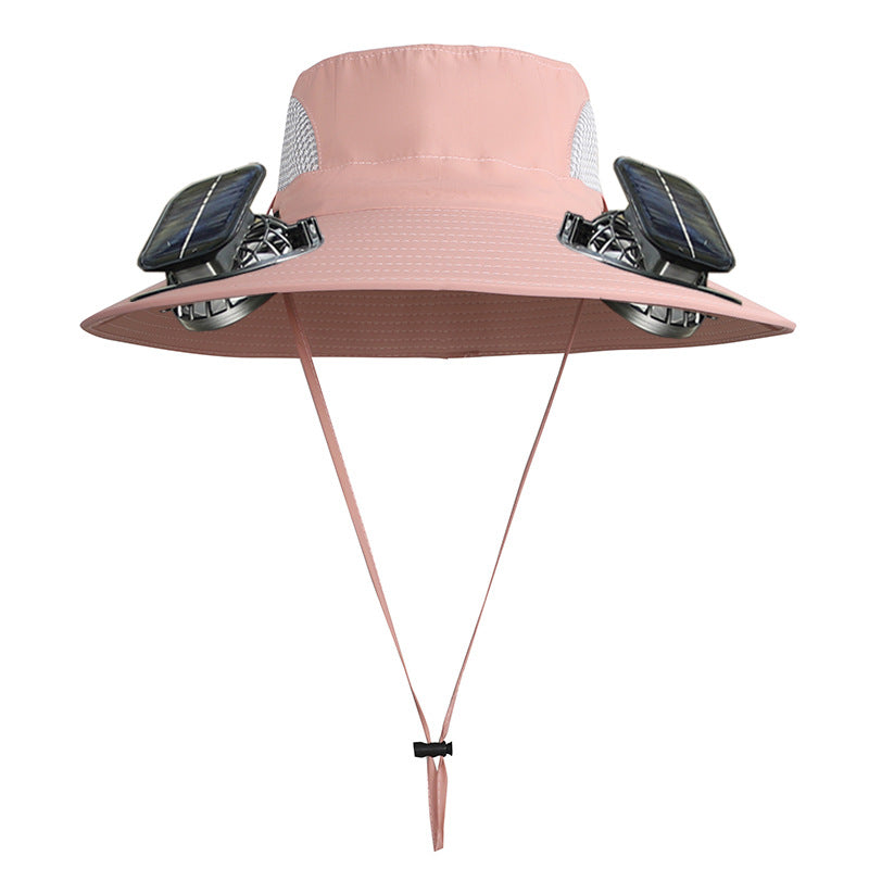 Sun Protection Visor Solar Fan