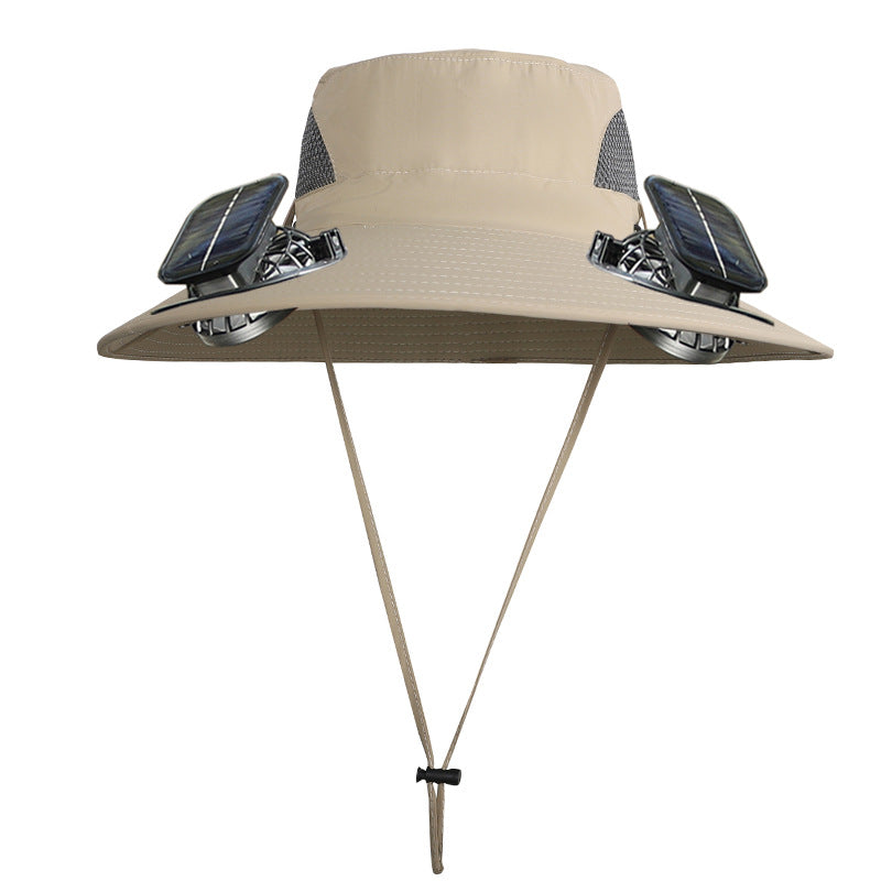 Sun Protection Visor Solar Fan