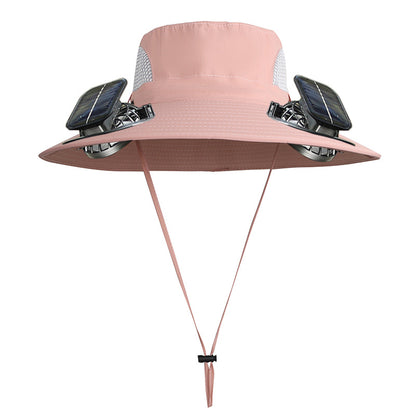 Sun Protection Visor Solar Fan