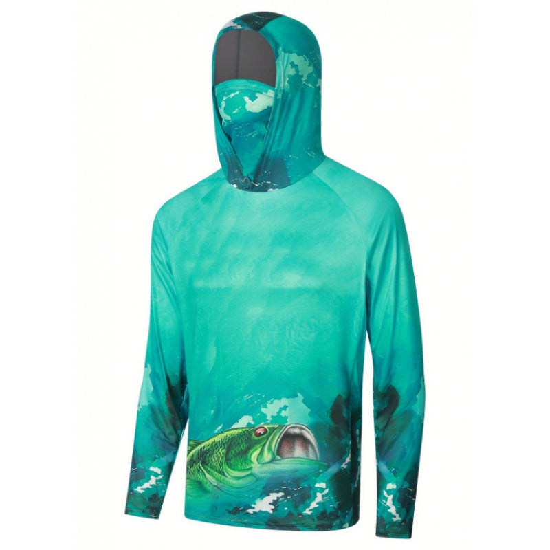 Sun-protective clothing with a hat