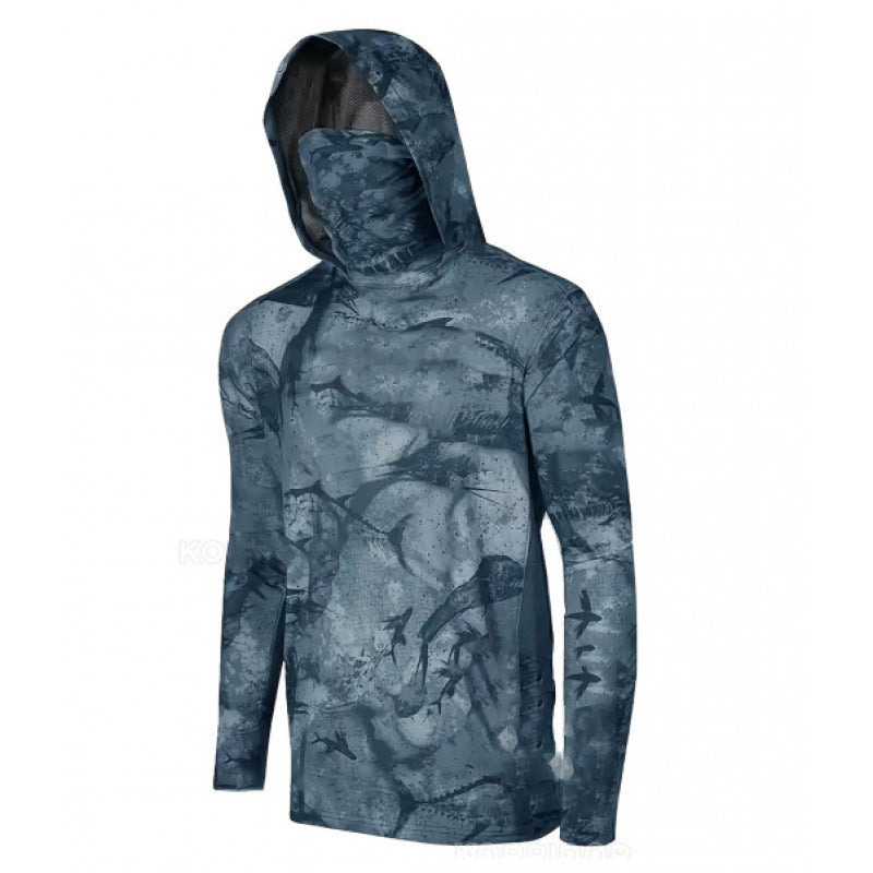 Sun-protective clothing with a hat