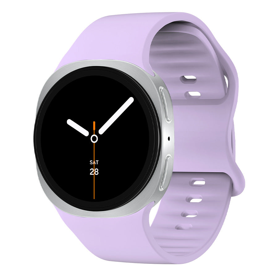 Sun-shaped buckle bracelet watch strap in solid color