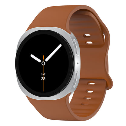 Sun-shaped buckle bracelet watch strap in solid color