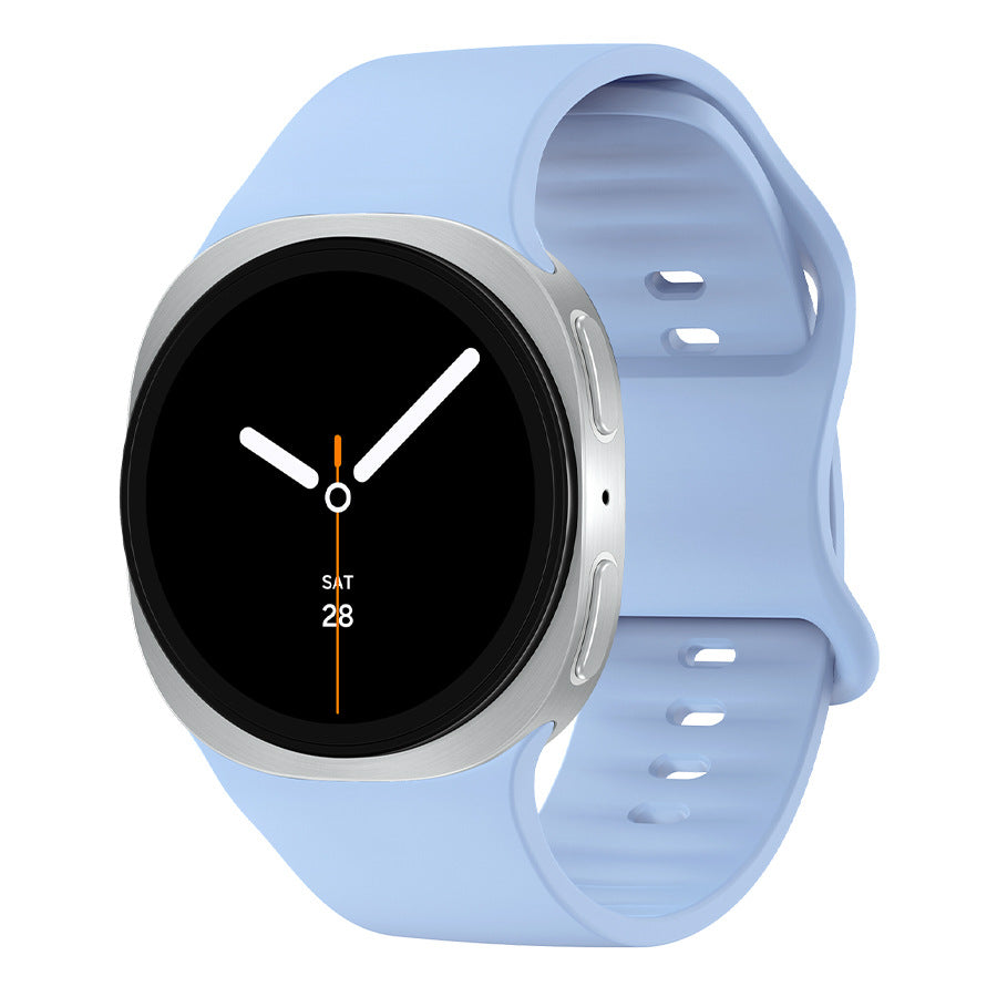 Sun-shaped buckle bracelet watch strap in solid color