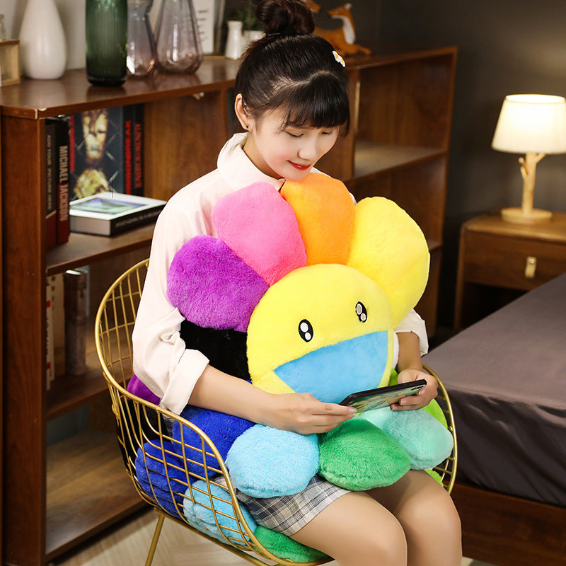 Sunflower figurine cushion