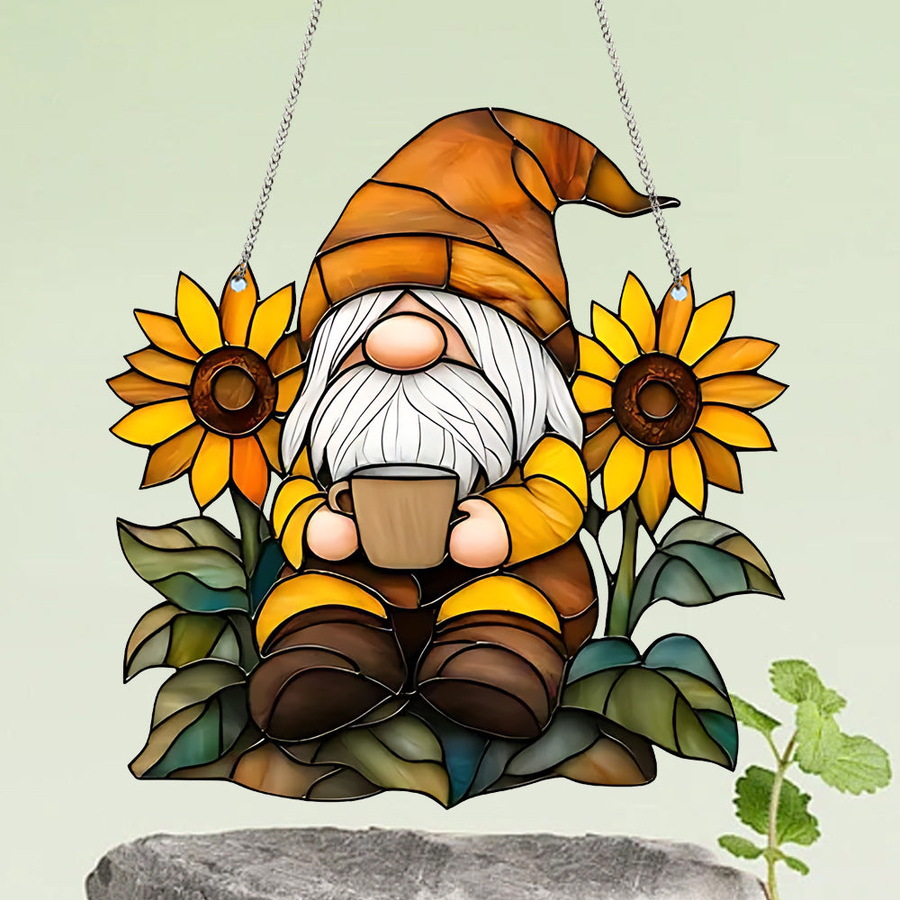 Sunflower Grandpa Acrylic Hanging Decoration