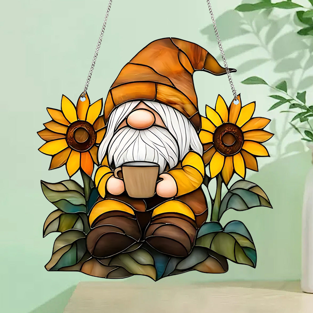 Sunflower Grandpa Acrylic Hanging Decoration
