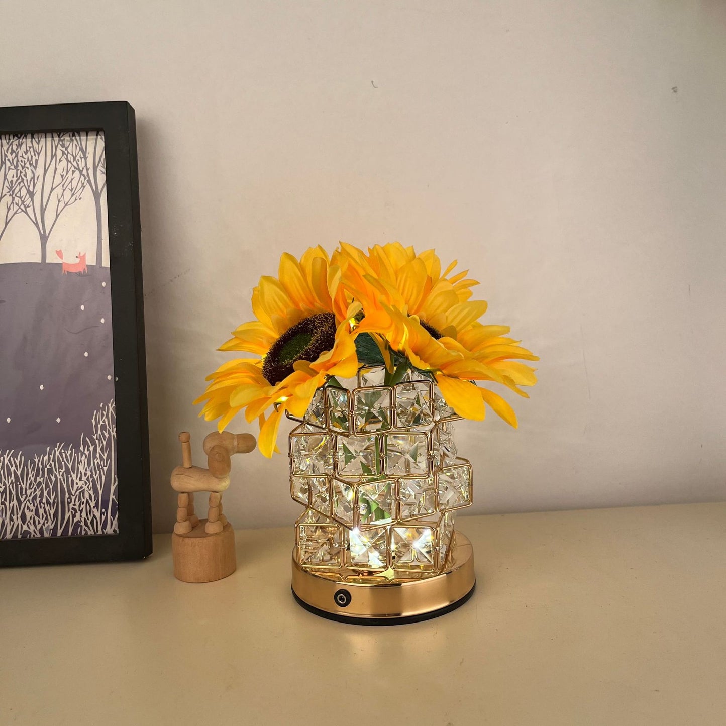Sunflower LED Night Light with Dimmable Feature