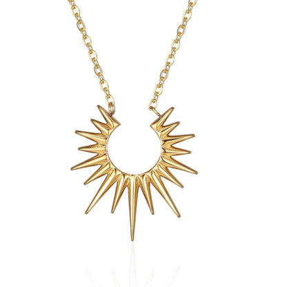 Sunflower Pendant Adjustable Necklace