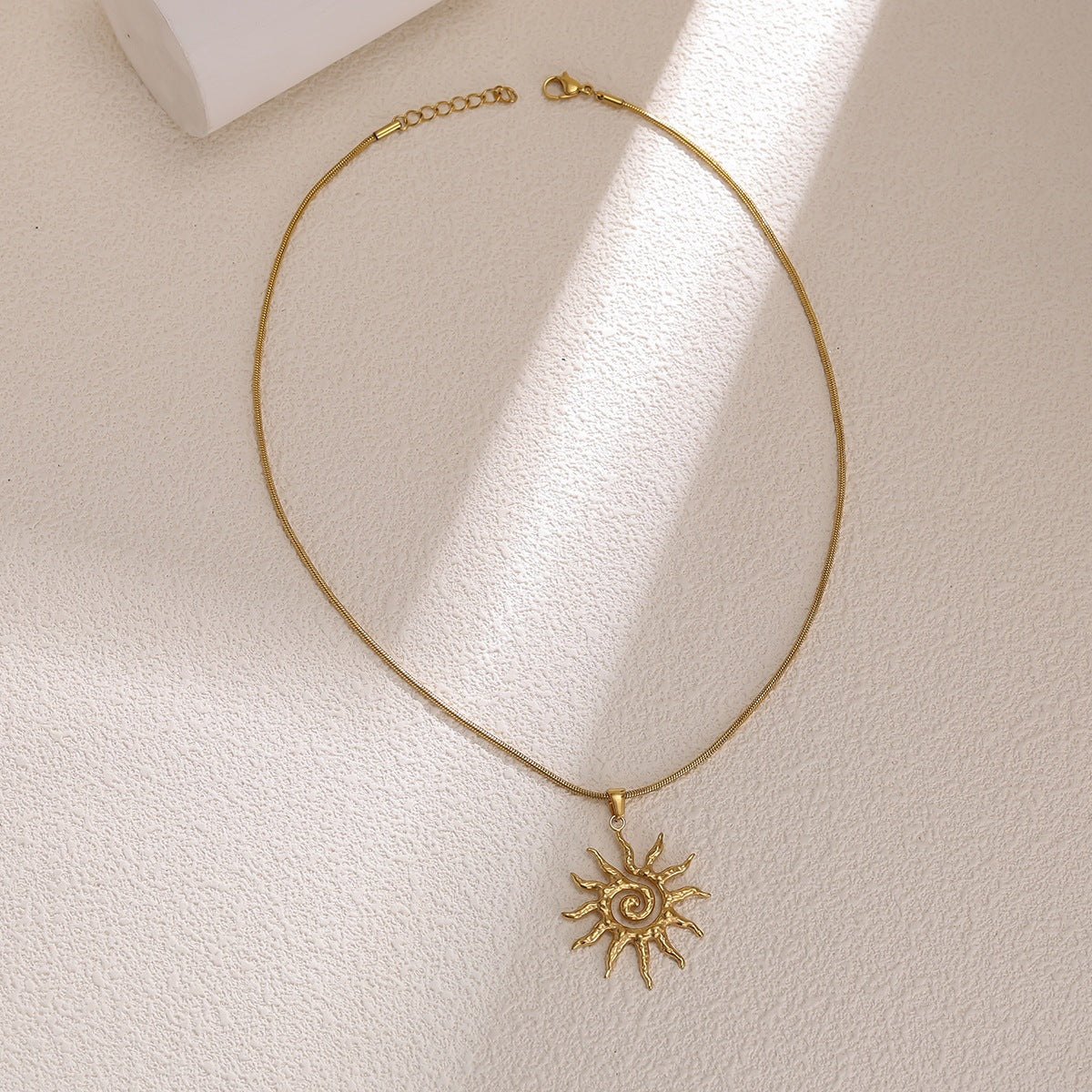 Sunflower Pendant Necklace