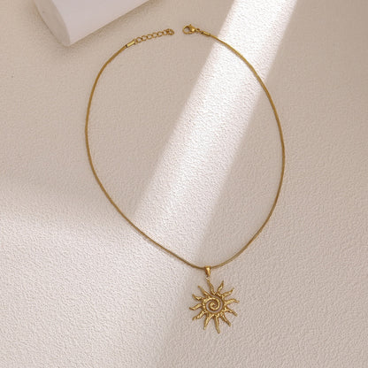 Sunflower Pendant Necklace